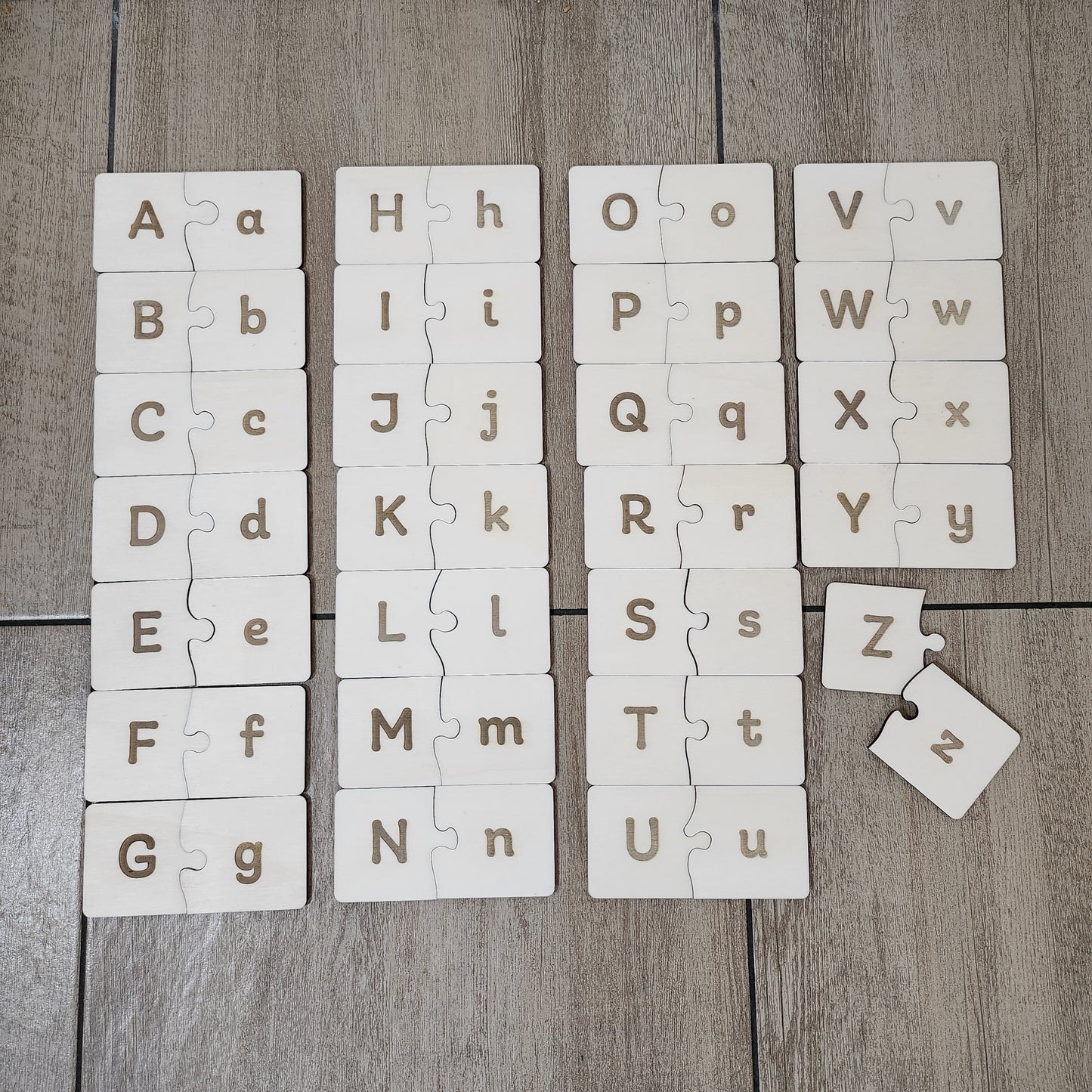 Alphabet Matching Tiles