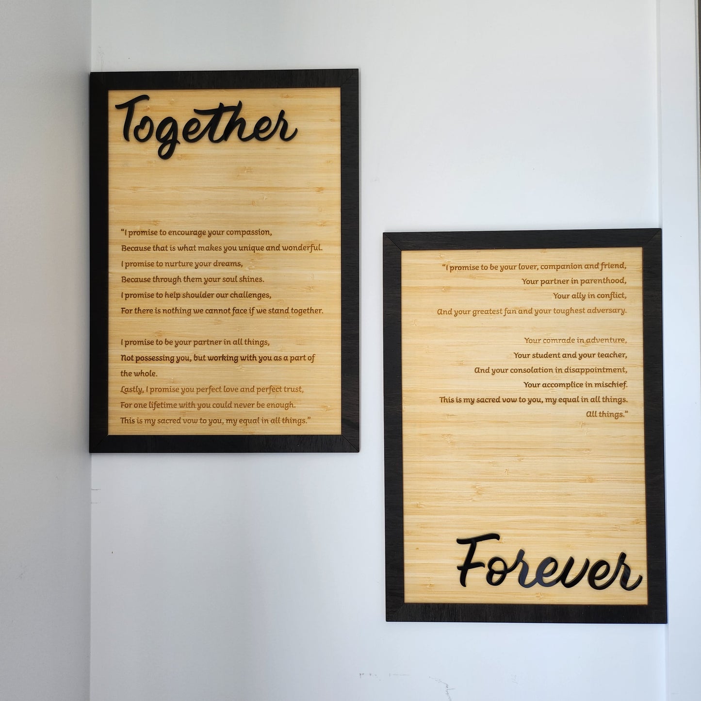 Marriage Vows Wall Art