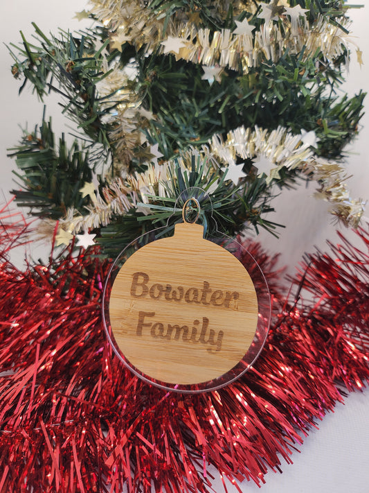 Personalised Christmas Babble Decoration