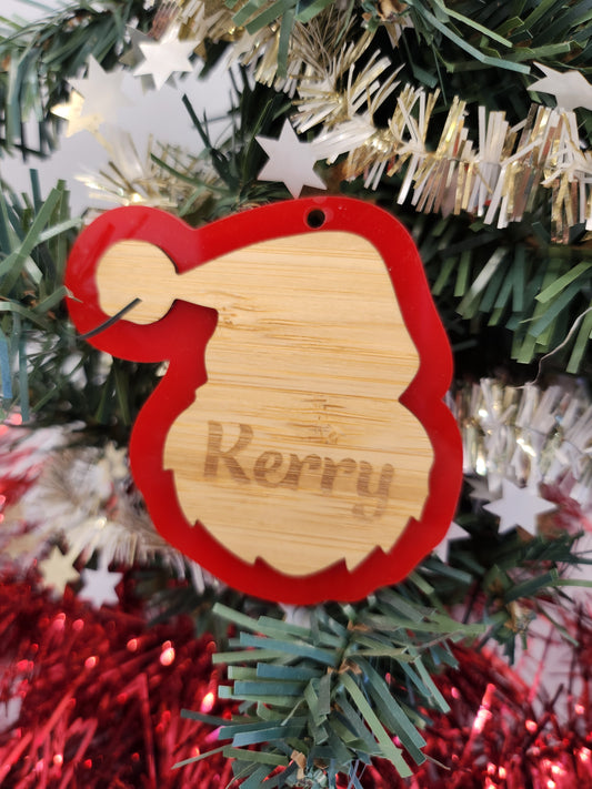 Personalised Santa Christmas Decoration