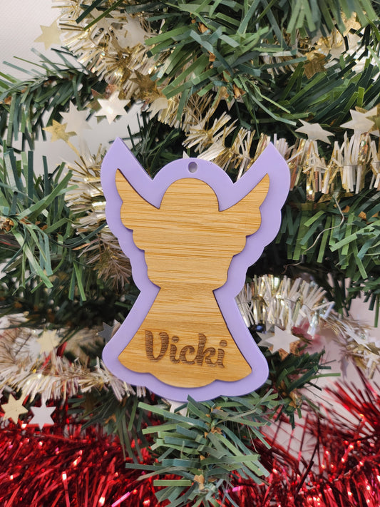 Personalised Angel Christmas Decoration