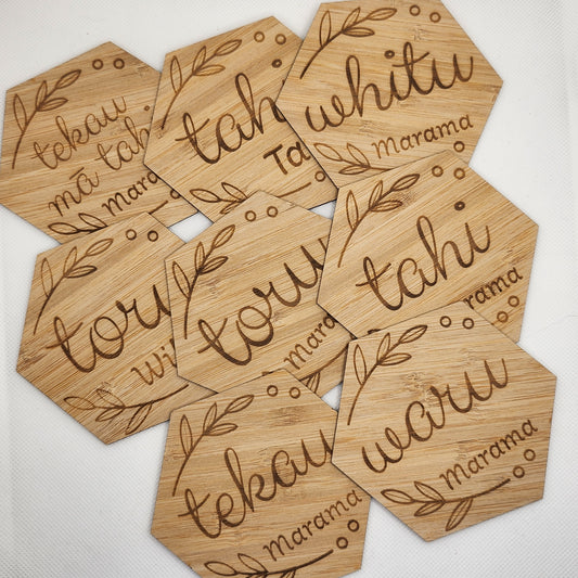 Te Reo Maori Newborn Milestone Tiles