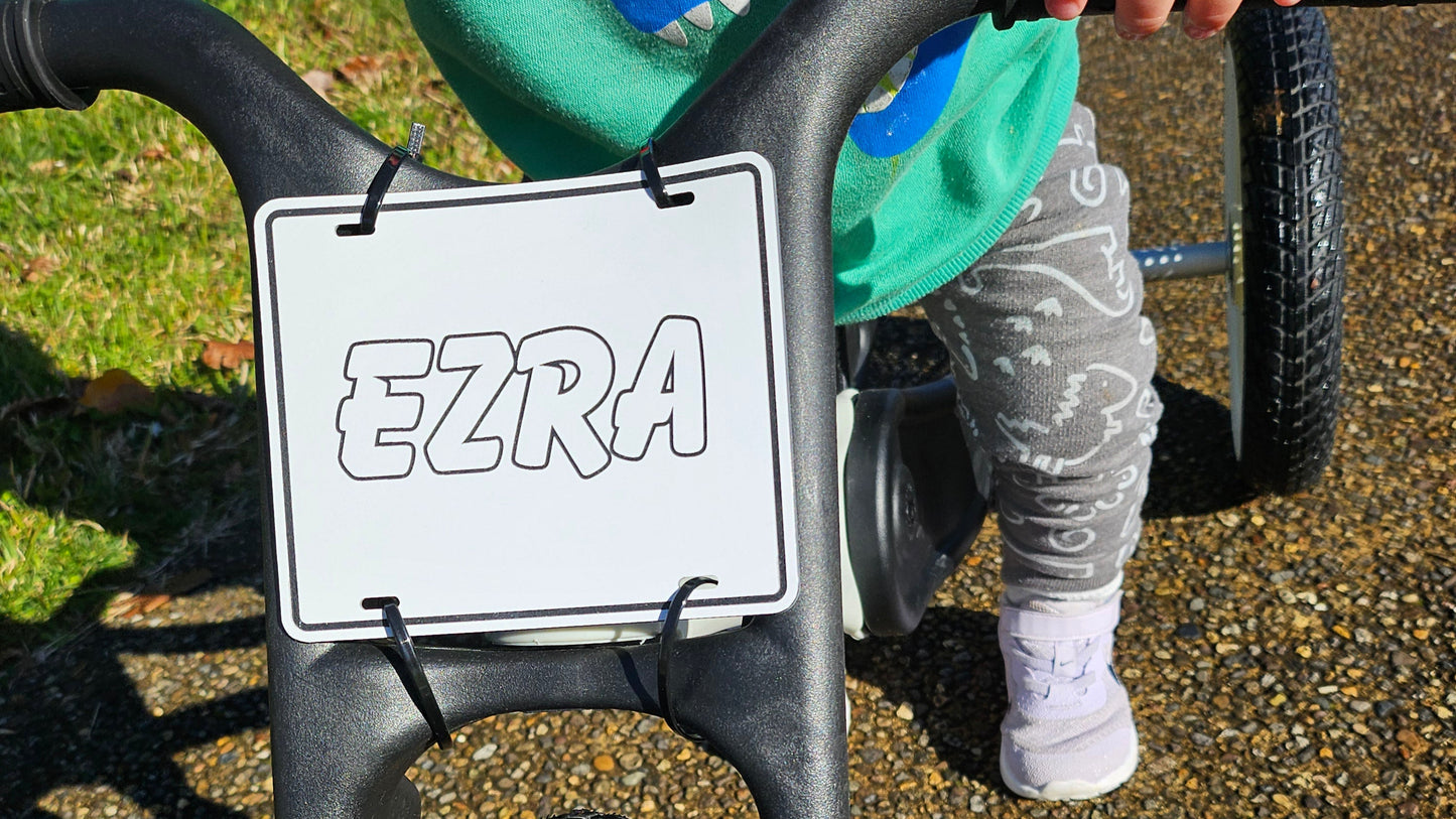 Name Plates- Bike