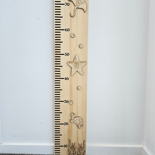 Under The Sea Wooden Height Chart
