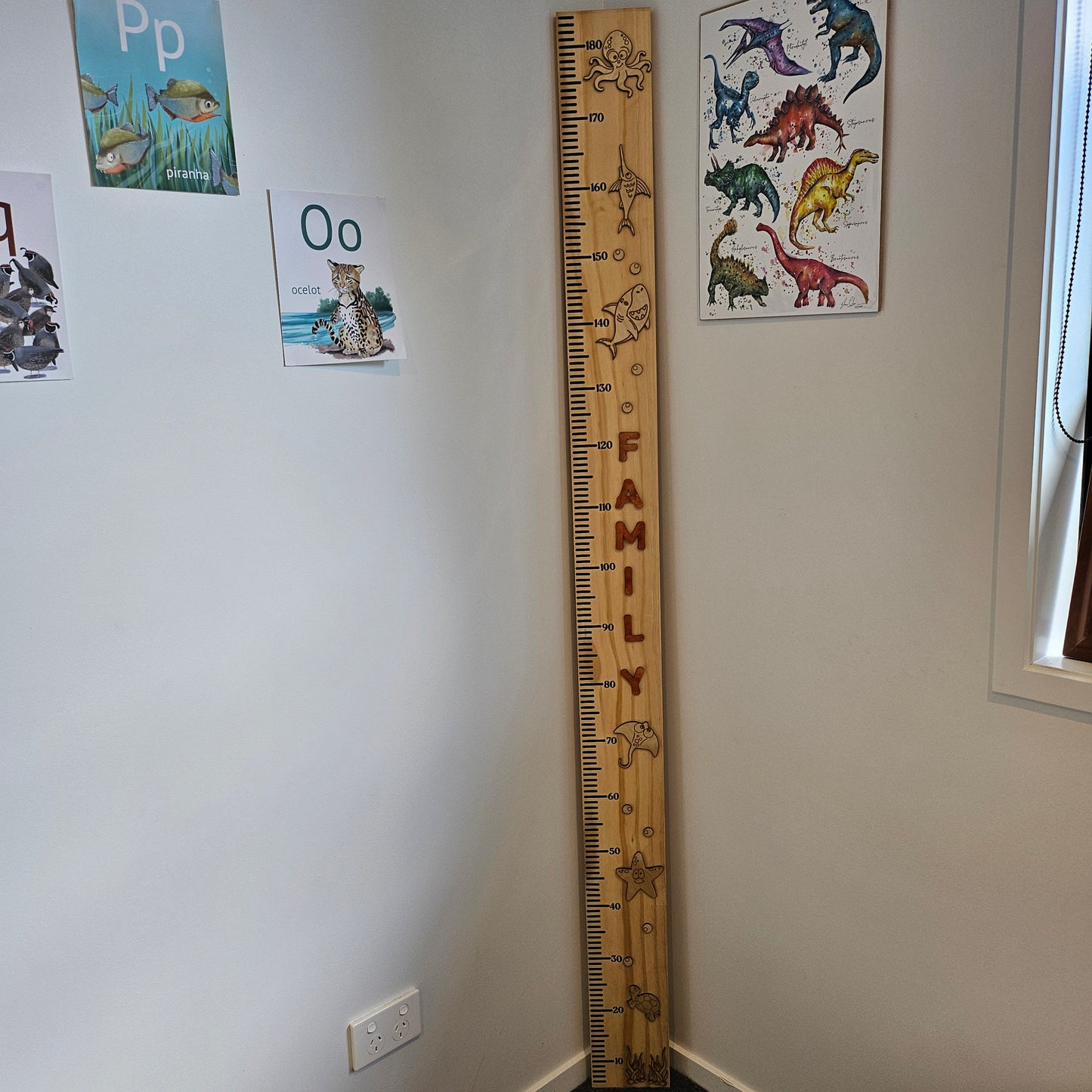 Under The Sea Wooden Height Chart