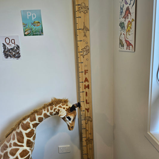 Under The Sea Wooden Height Chart
