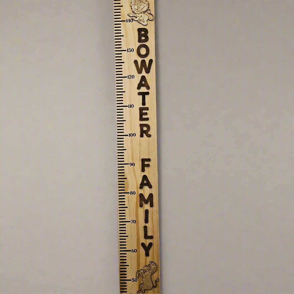 Jungle Wooden Height Chart
