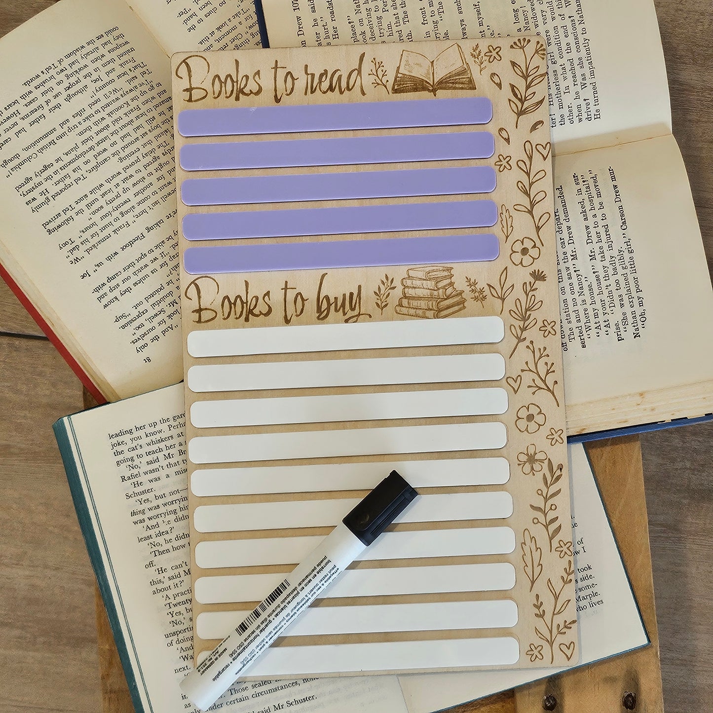 Wooden Magnetic Books List