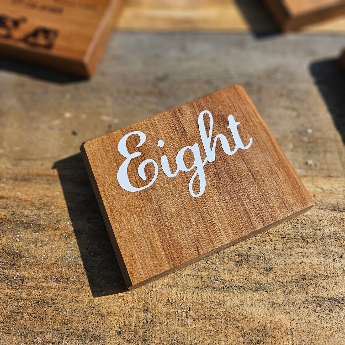 Wooden Table Numbers- Customisable
