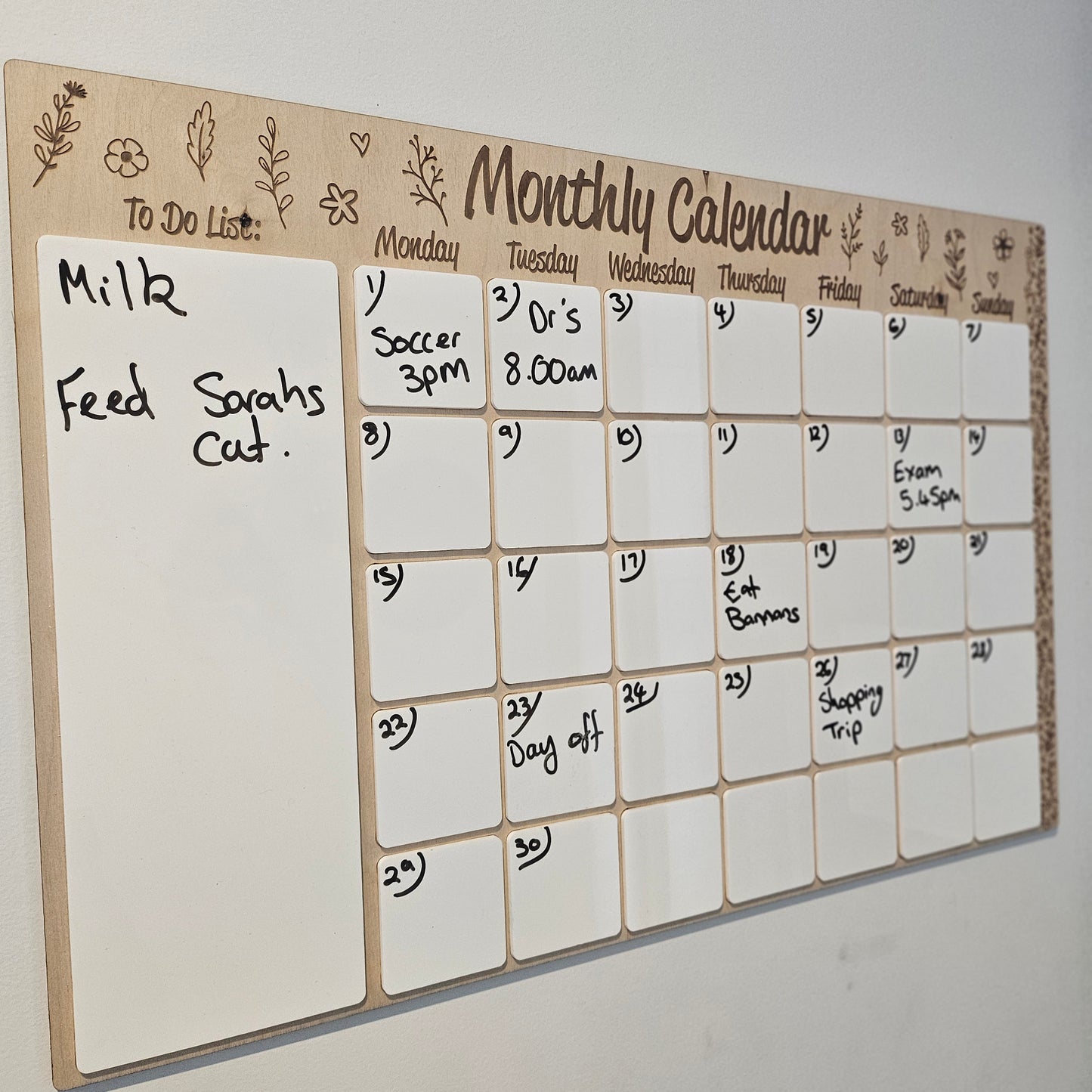 Monthly Calendar- Floral