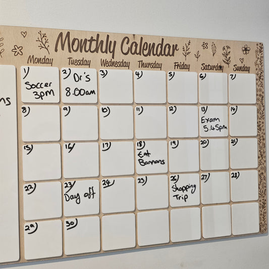 Monthly Calendar- Floral