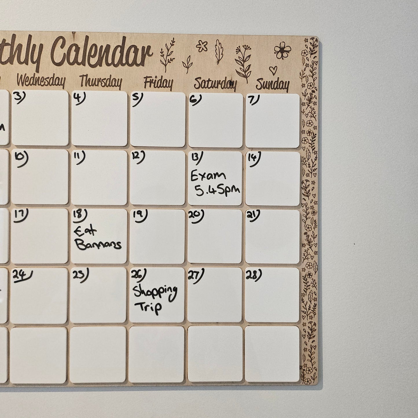 Monthly Calendar- Floral