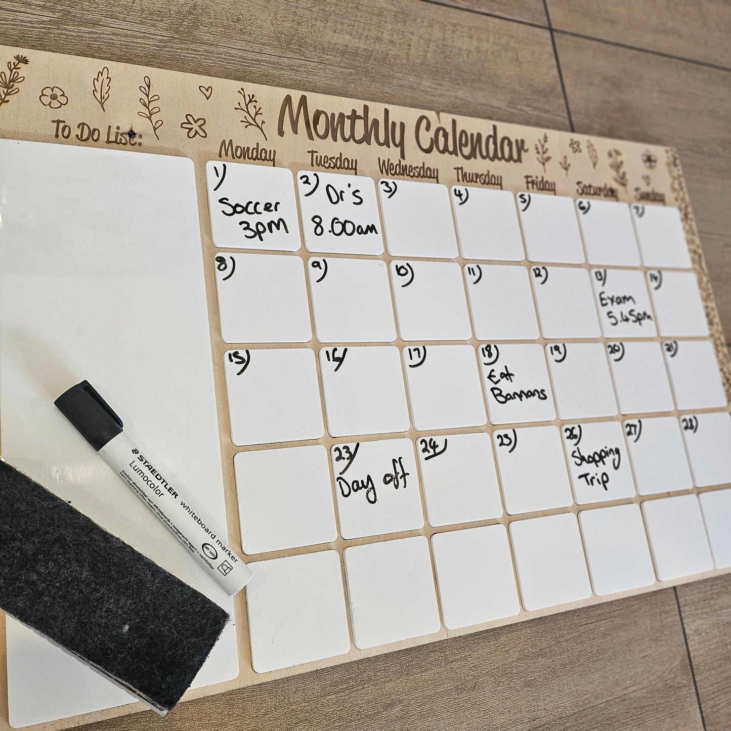 Monthly Calendar- Floral
