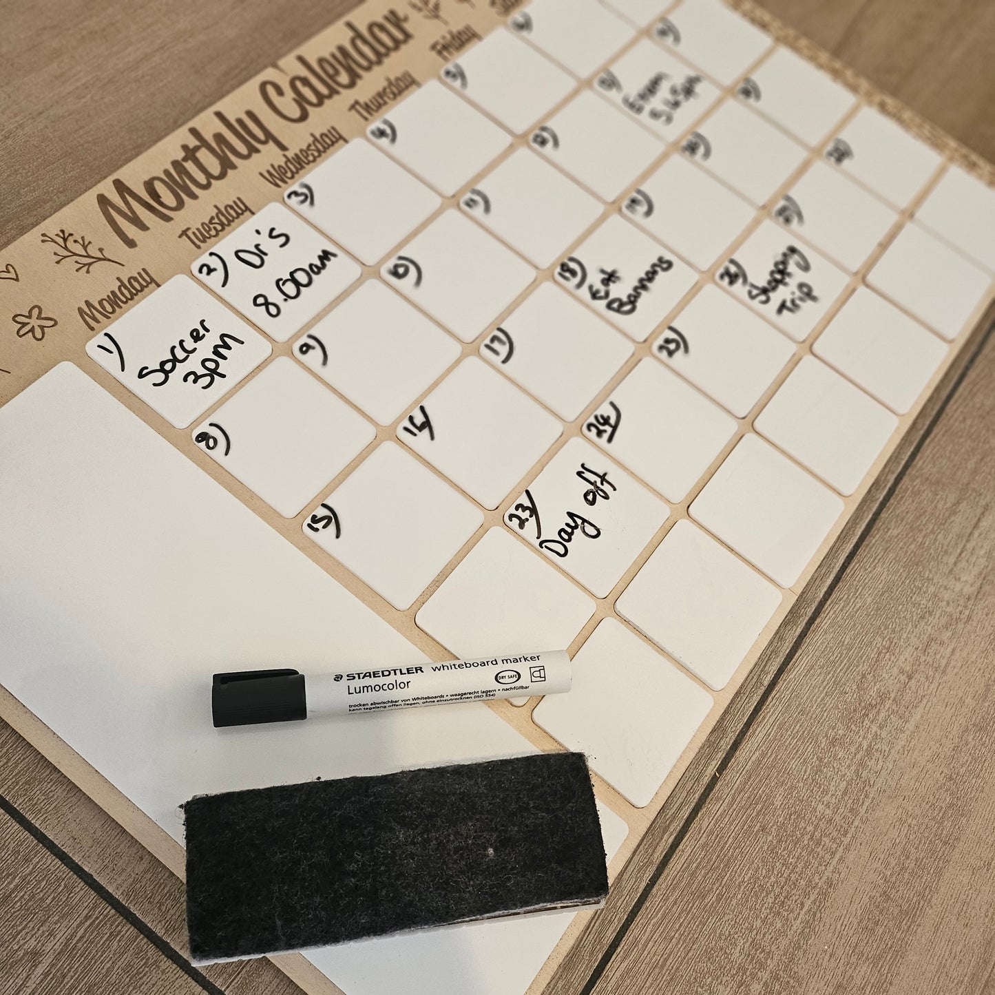 Monthly Calendar- Floral
