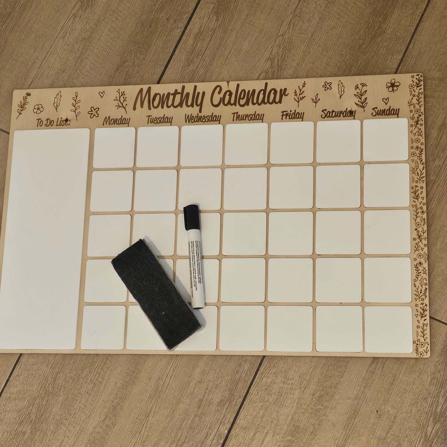 Monthly Calendar- Floral