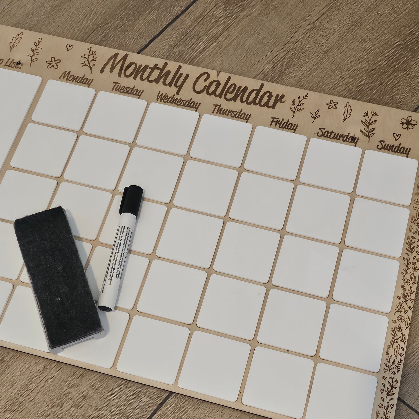 Monthly Calendar- Floral