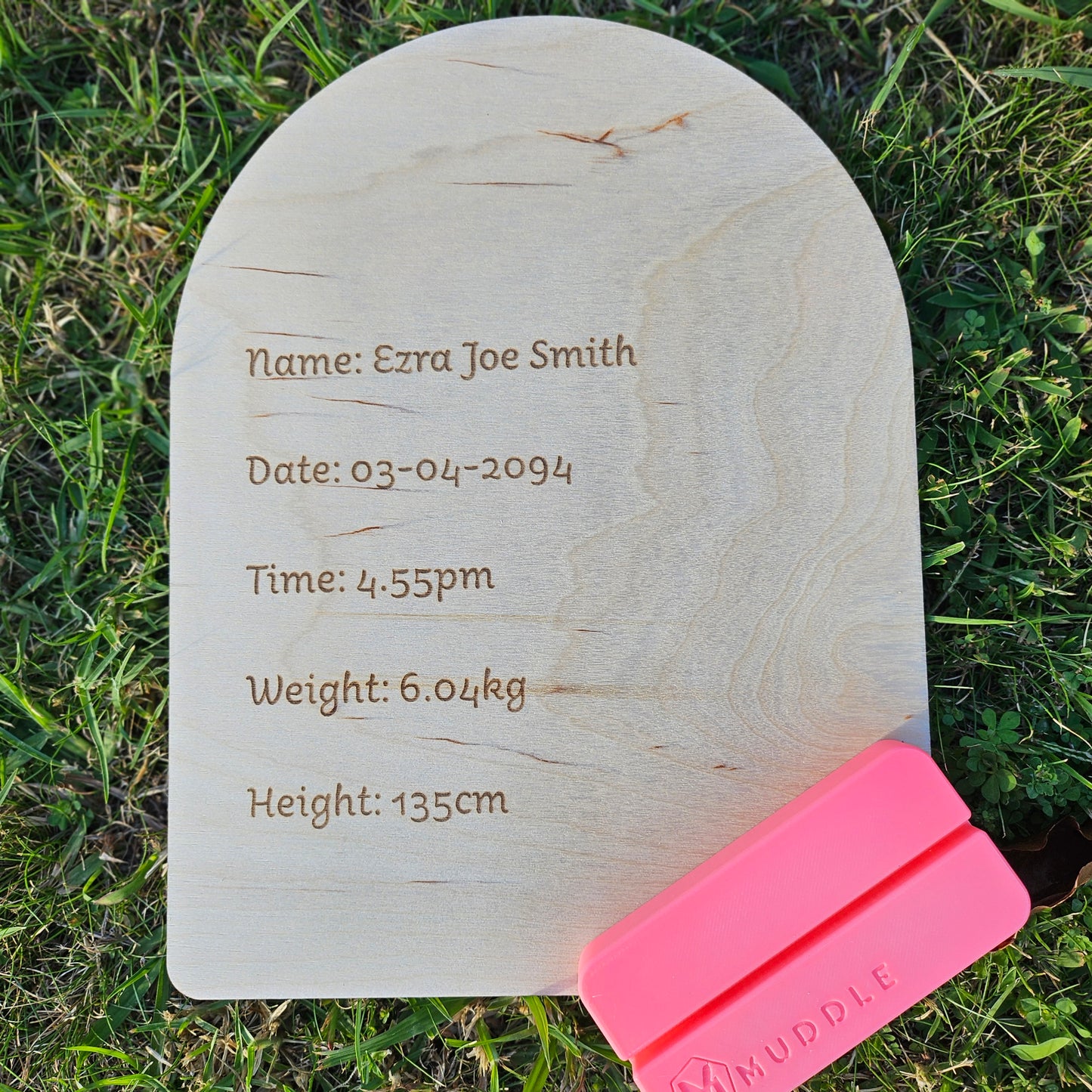 Personalised Baby/Birth Plaque
