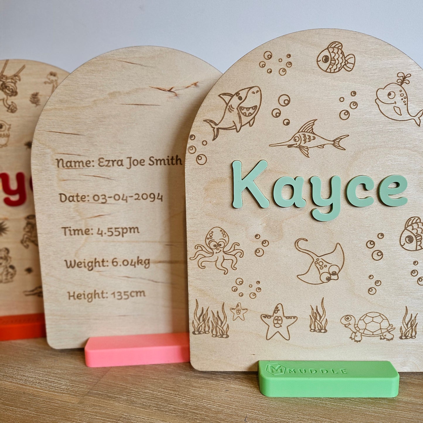 Personalised Baby/Birth Plaque
