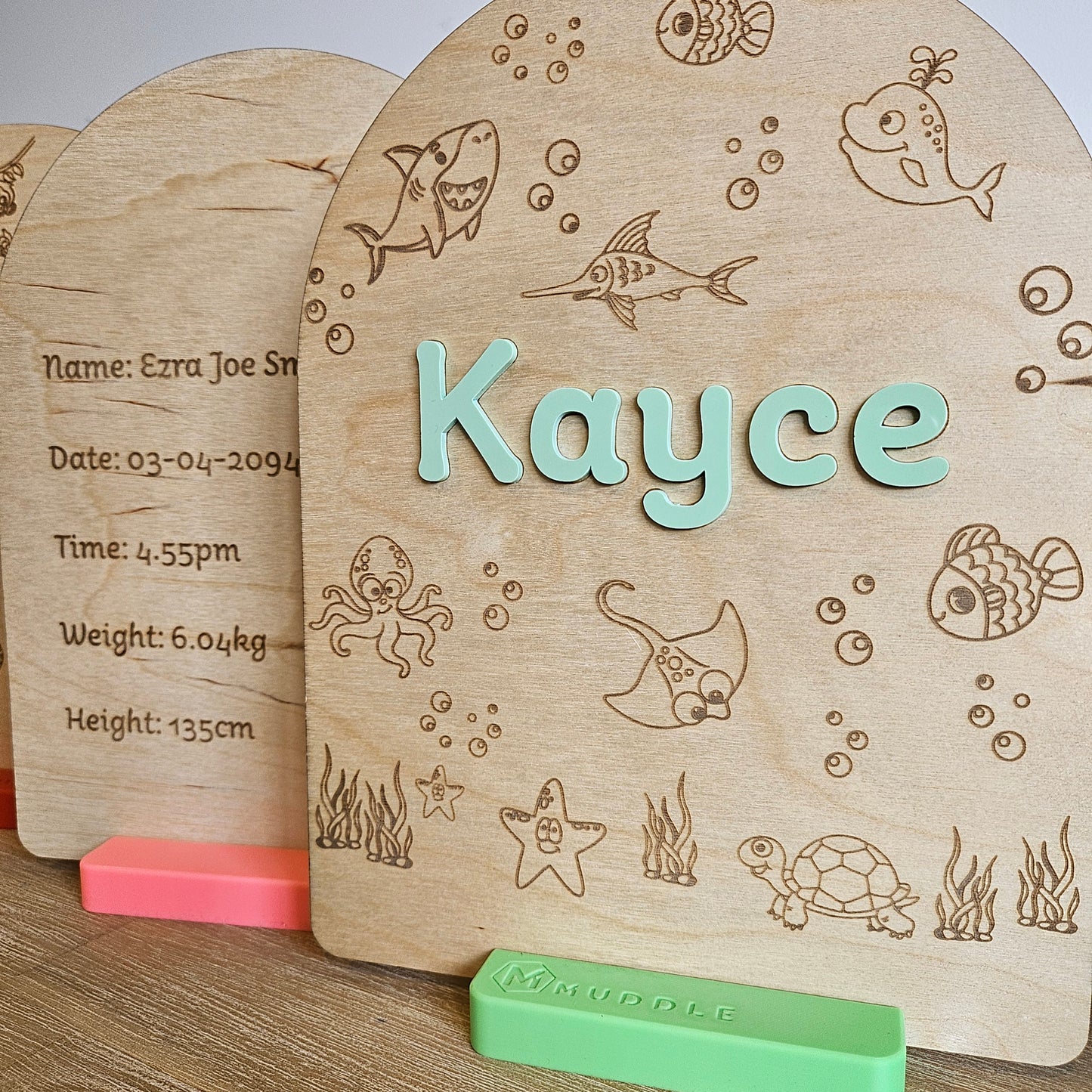 Personalised Baby/Birth Plaque