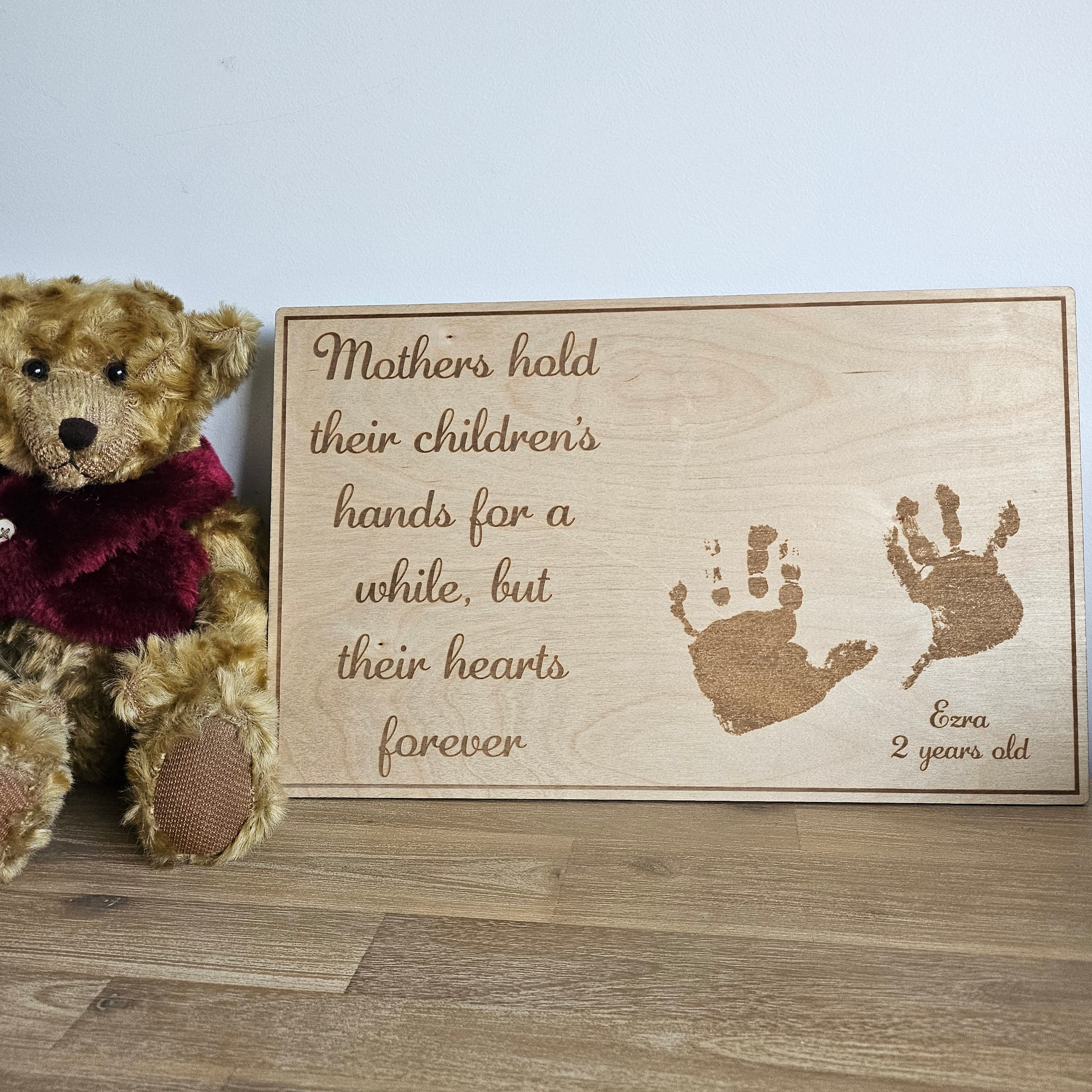 Personalised Hand Print Sign – Muddle NZ