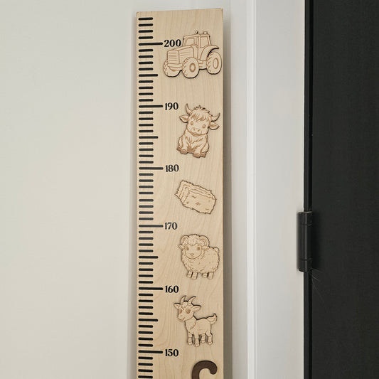 Farm Wooden Height Chart