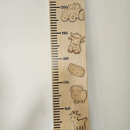Farm Wooden Height Chart