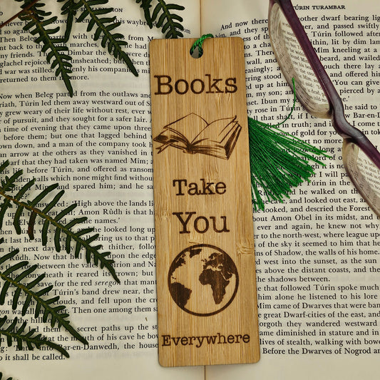Books Take You Everywhere Bookmark