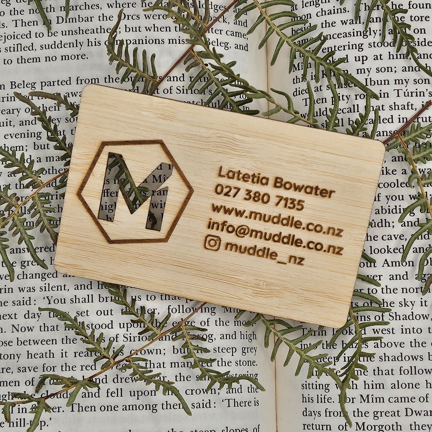 Personalised Wooden Business Cards