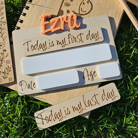 Personalised First/Last Days Signs