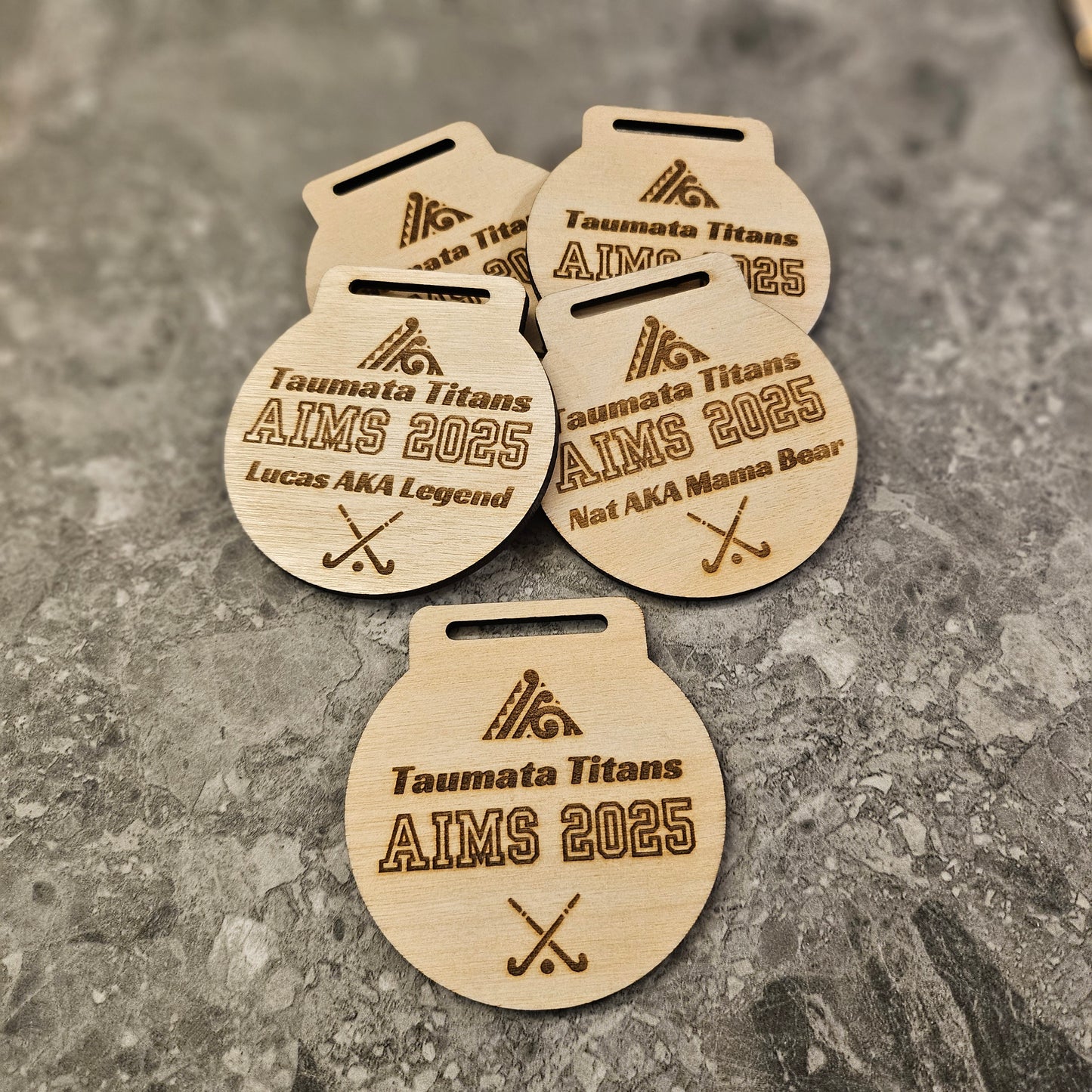 Customisable Wooden Medals