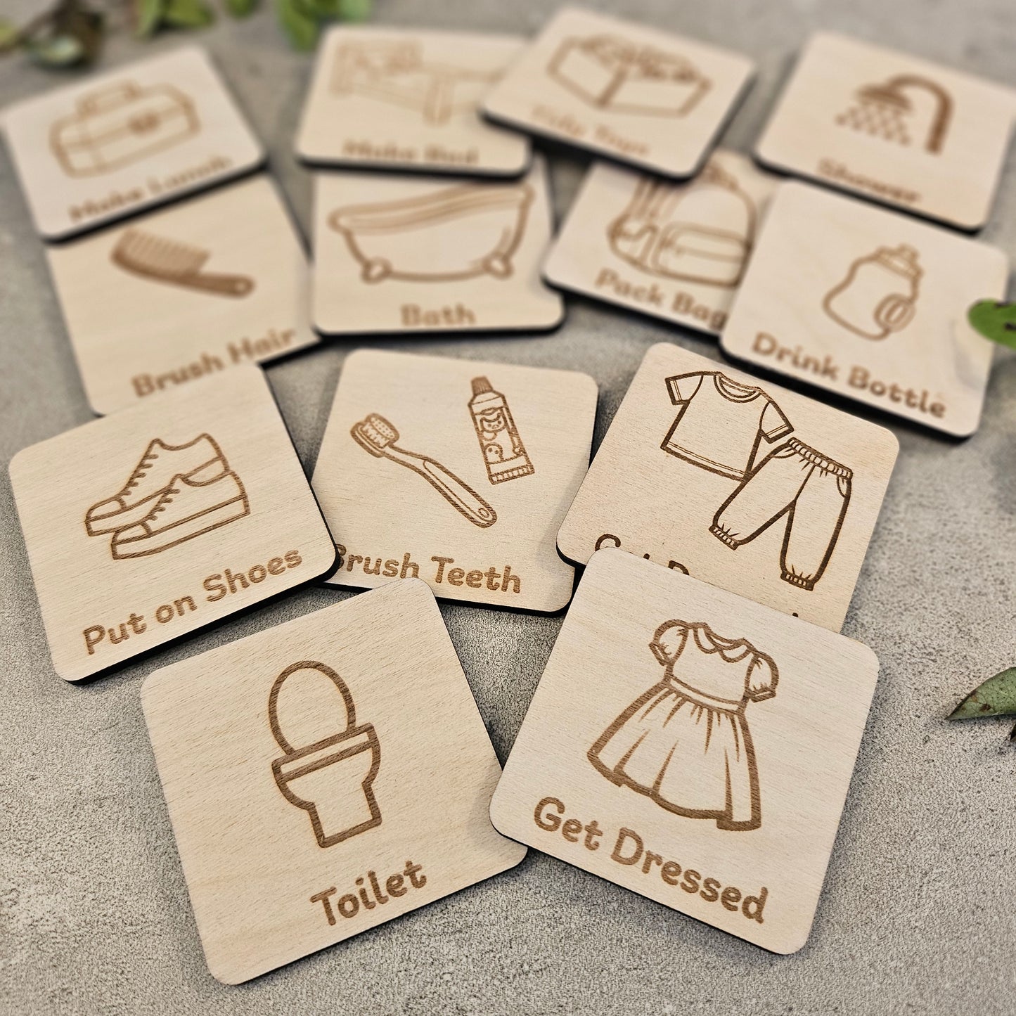 Wooden Customisable Routine Chart