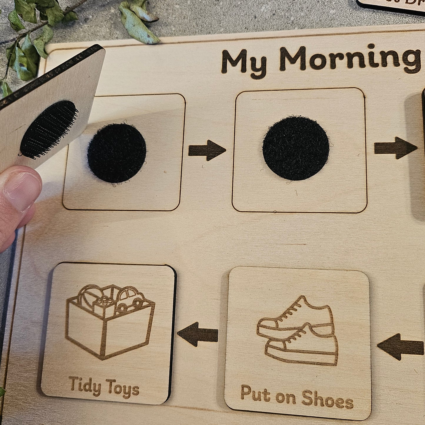 Wooden Customisable Routine Chart
