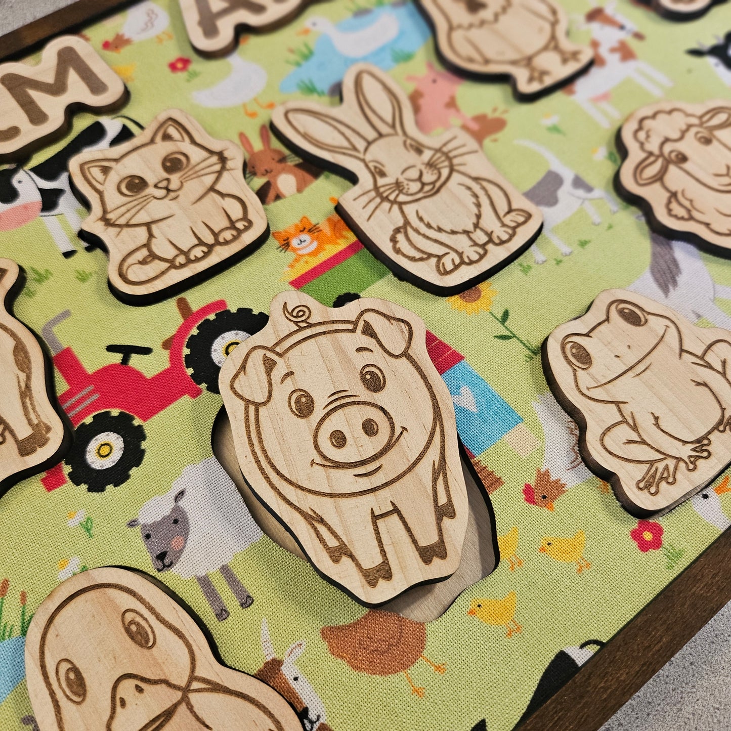 Farm Animal Wooden and Fabric Puzzle