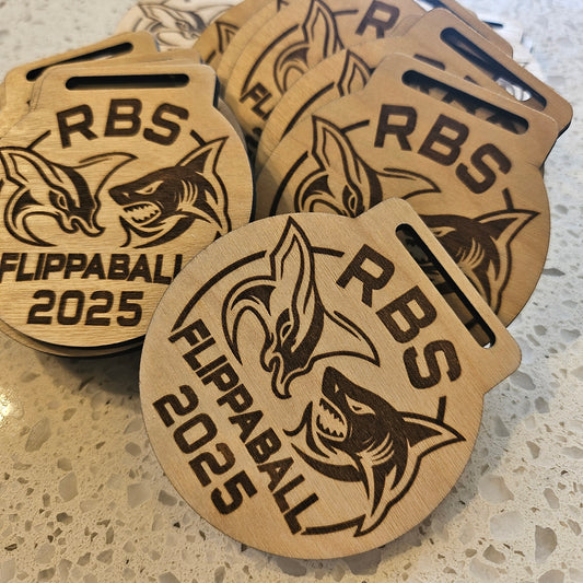 Customisable Birch Wooden Medals