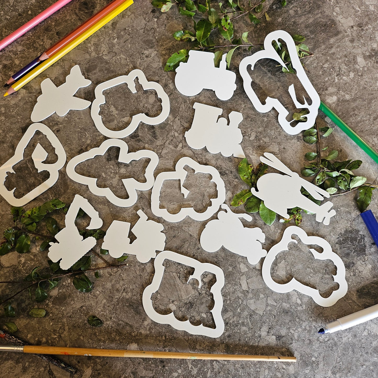 Transport Stencils Set