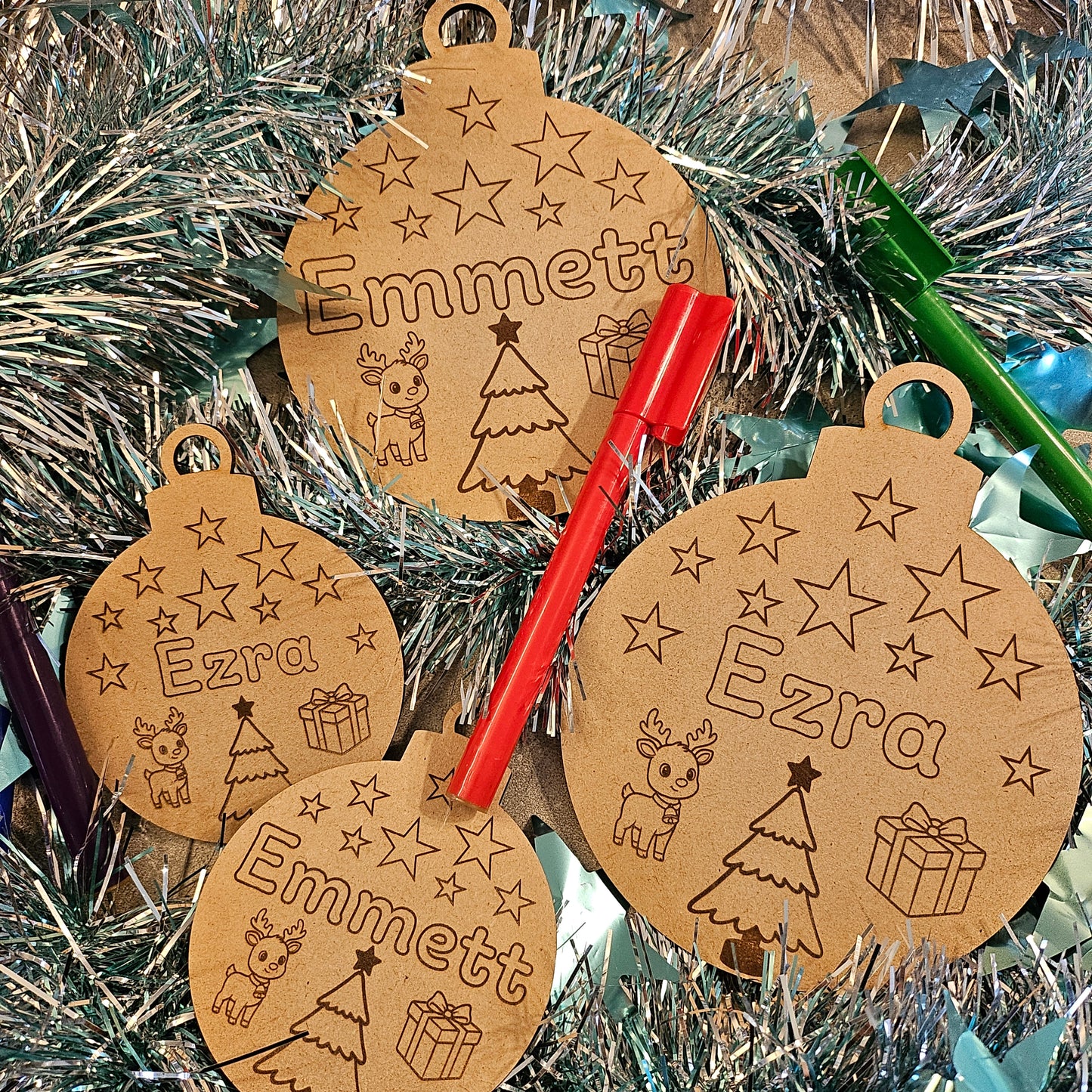 Personalised DIY Bauble Christmas Decoration