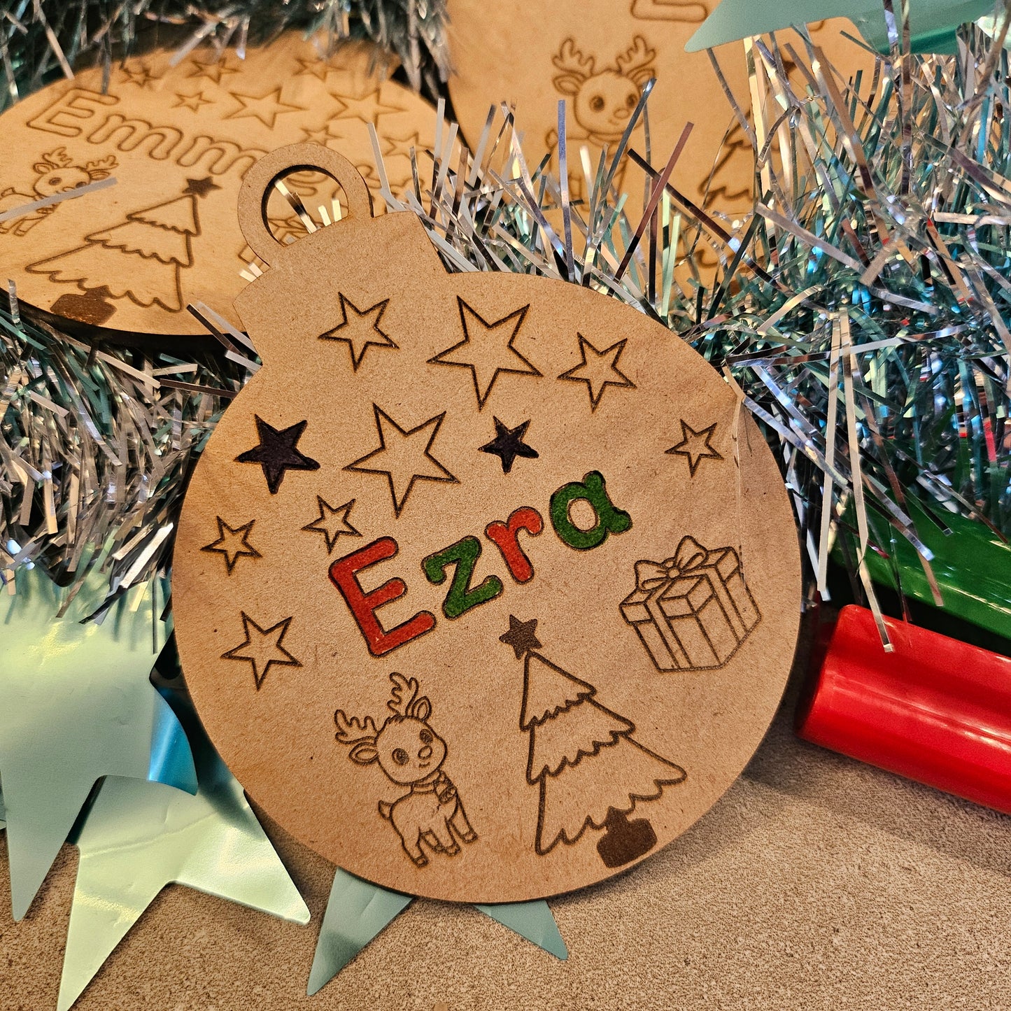 Personalised DIY Bauble Christmas Decoration