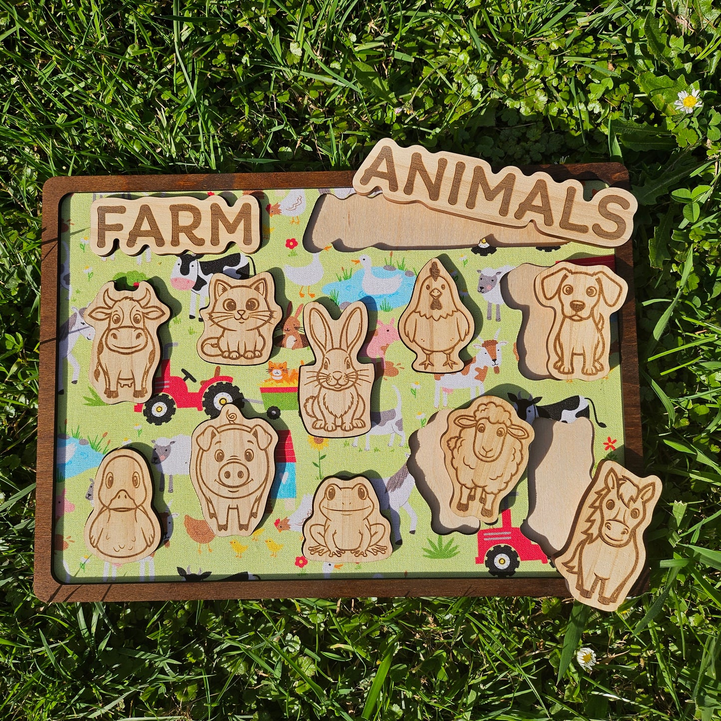 Farm Animal Wooden and Fabric Puzzle