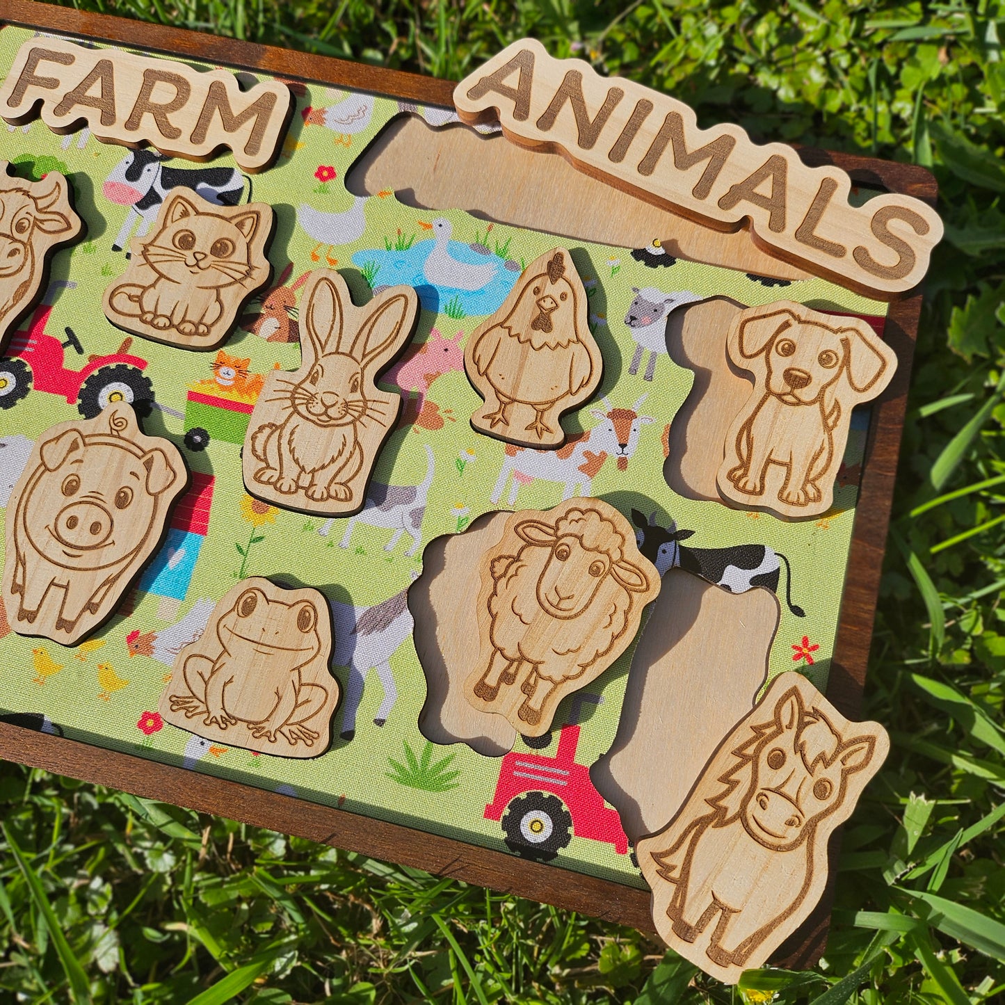Farm Animal Wooden and Fabric Puzzle