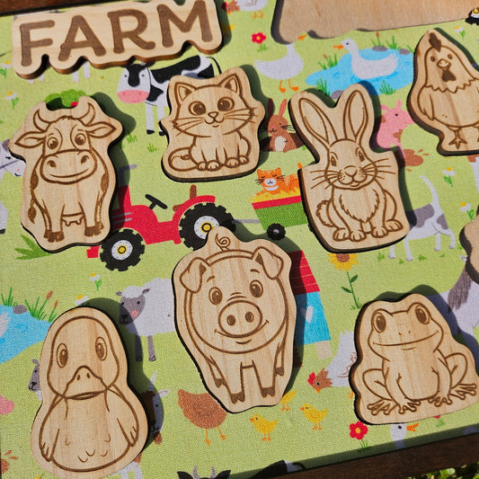 Farm Animal Wooden and Fabric Puzzle