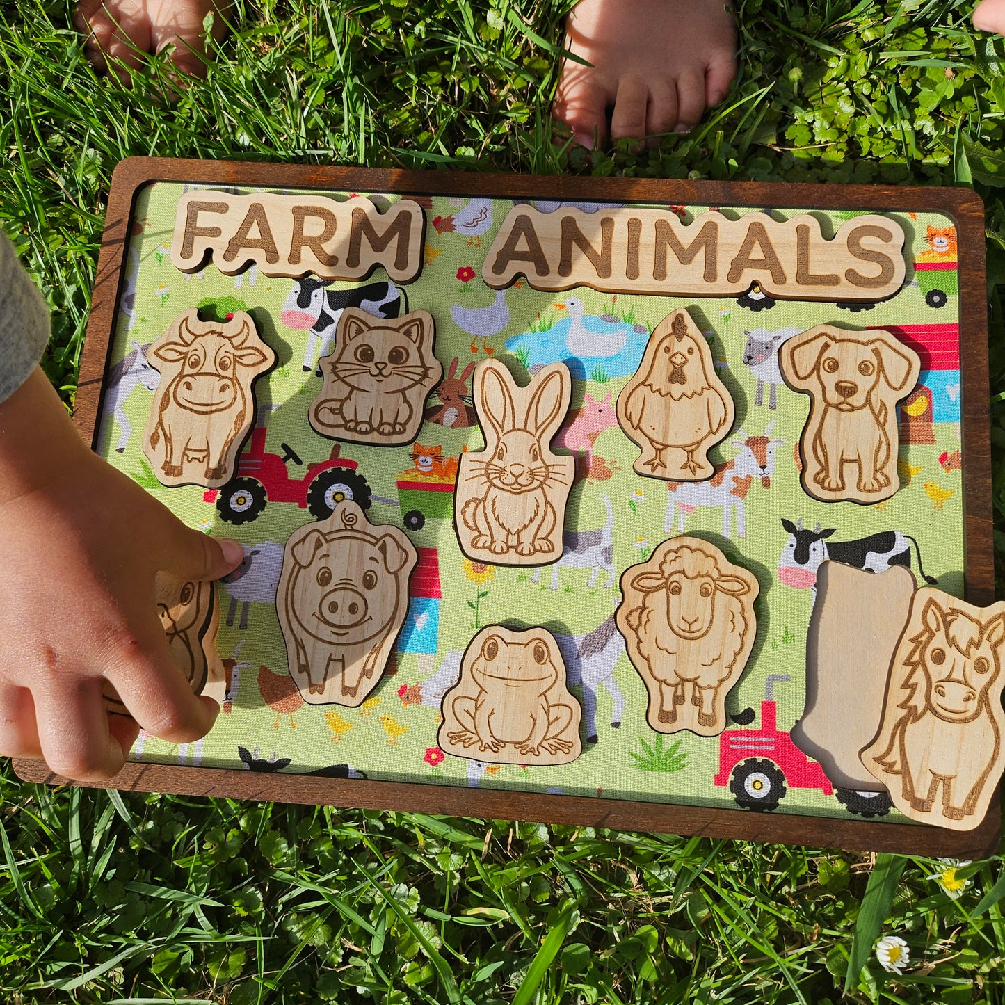 Farm Animal Wooden and Fabric Puzzle