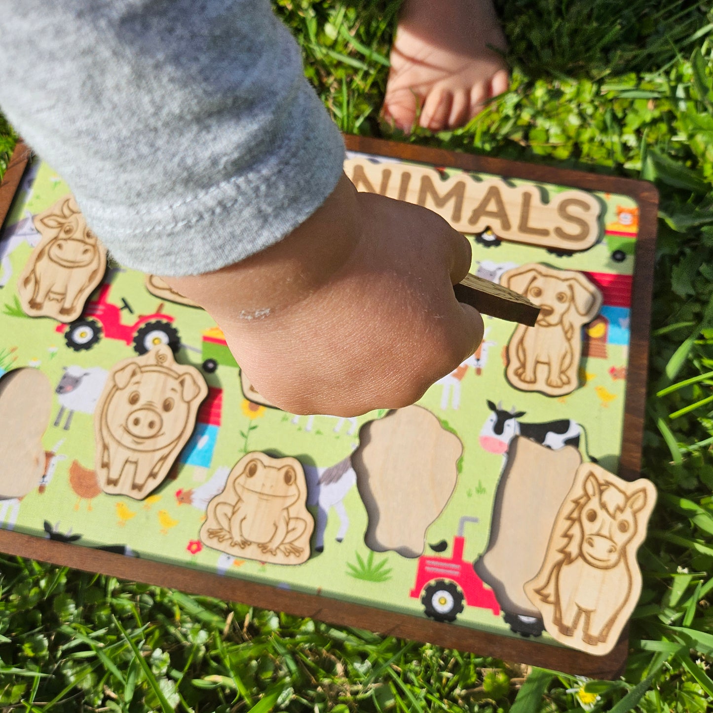 Farm Animal Wooden and Fabric Puzzle