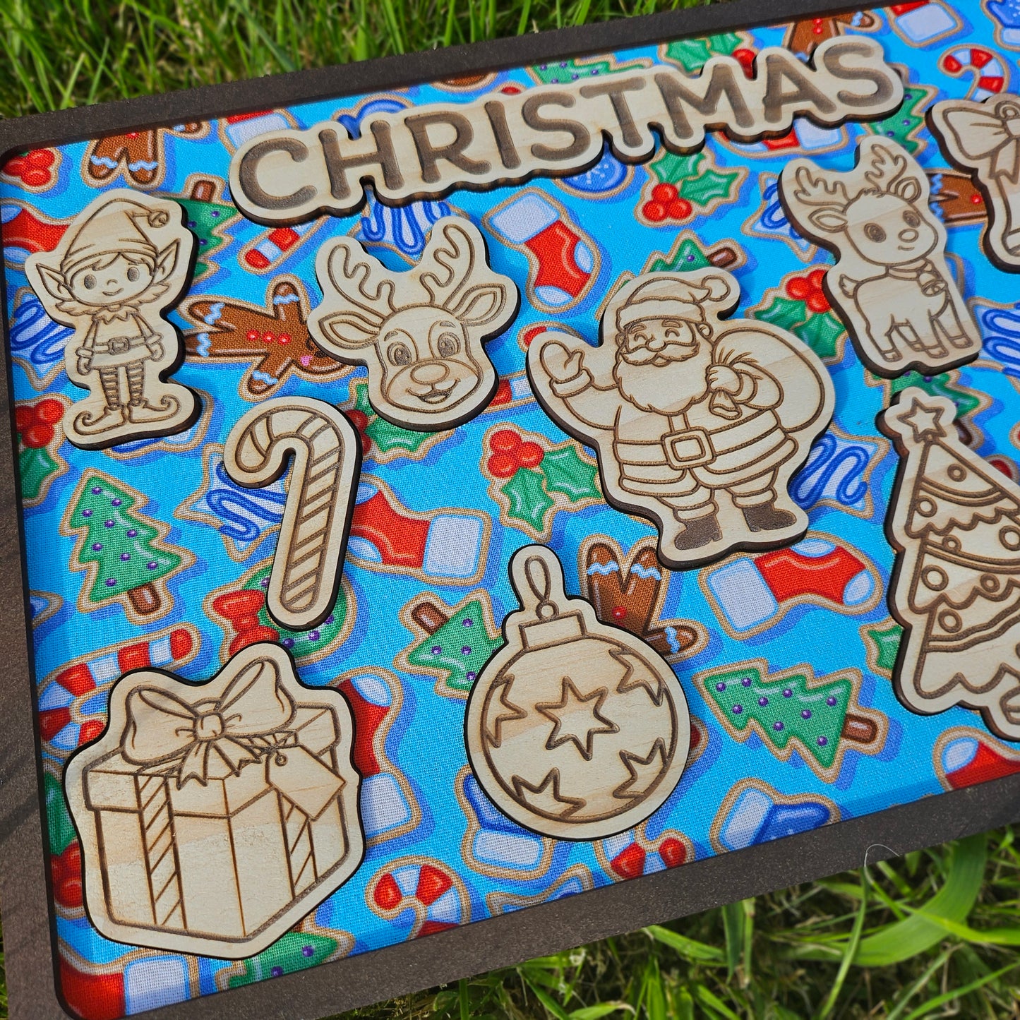 Christmas Wooden and Fabric Puzzle