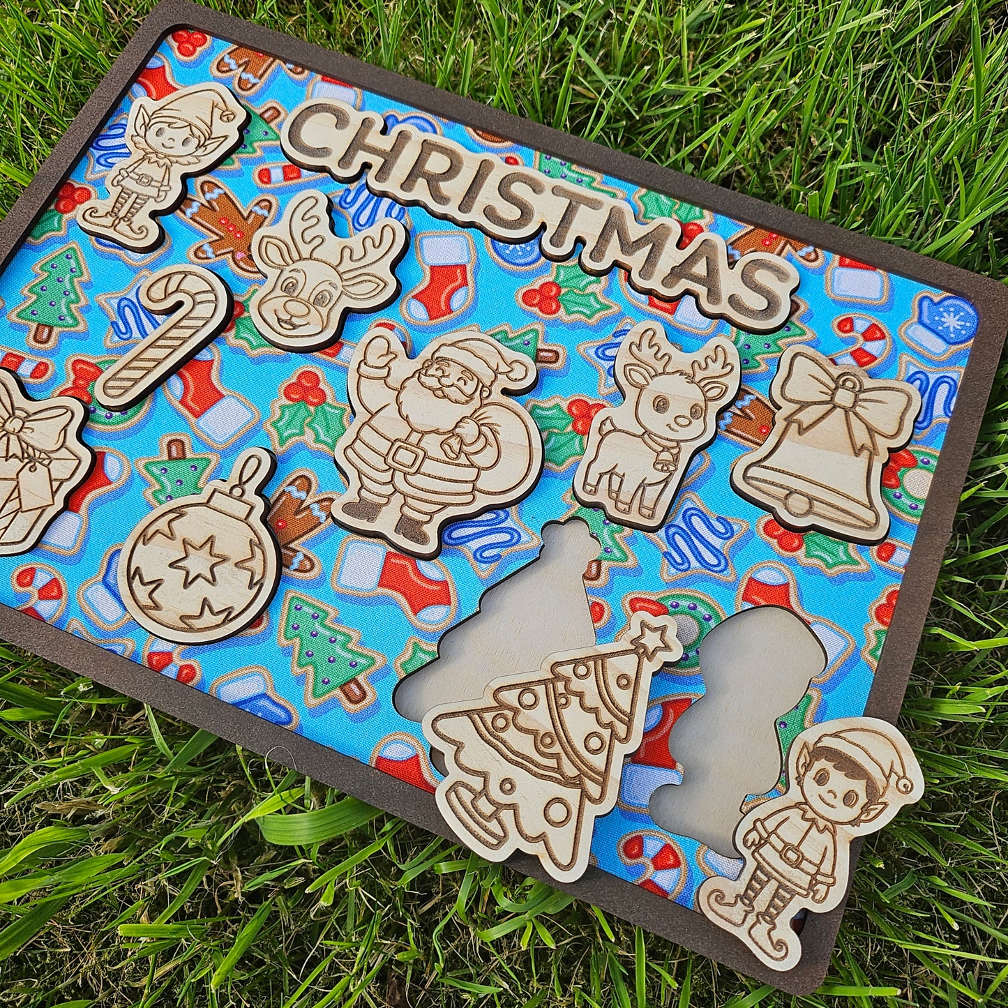Christmas Wooden and Fabric Puzzle