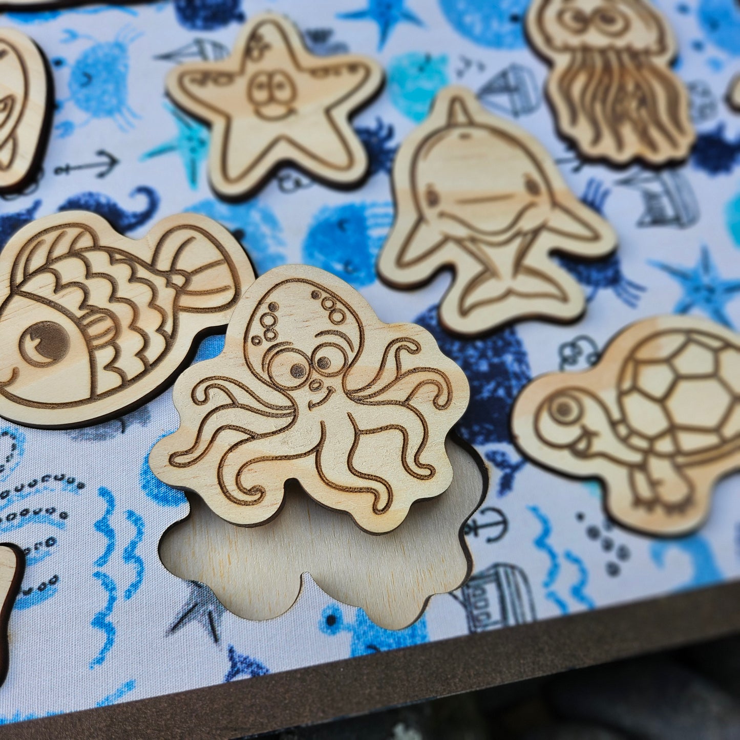 Under the Sea Wooden and Fabric Puzzle