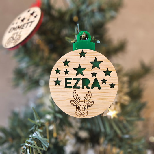 Personalised Cut Out Named Baubles