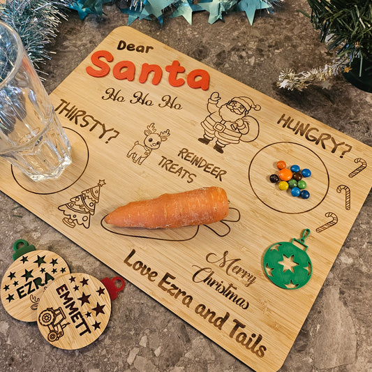 Personalised Santa Wooden Board