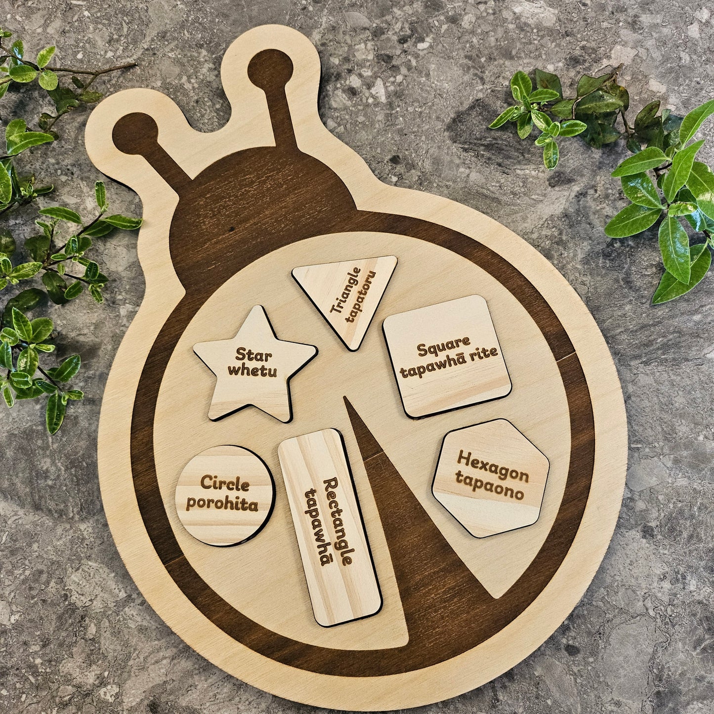 Ladybug Wooden Shape Puzzle