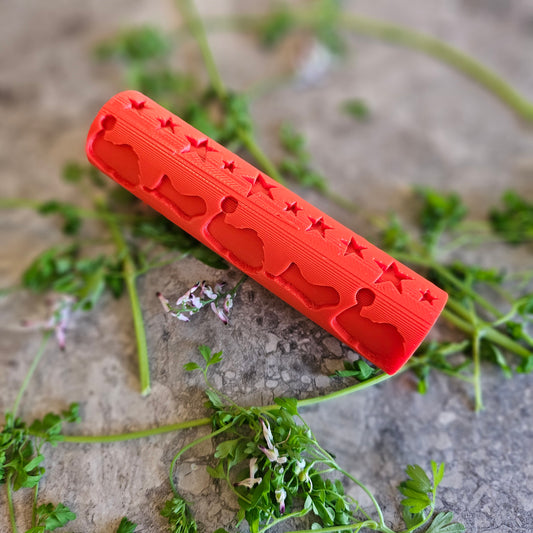 Christmas Playdough/Cookie Roller