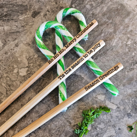 Christmas themed pencils pack of 5